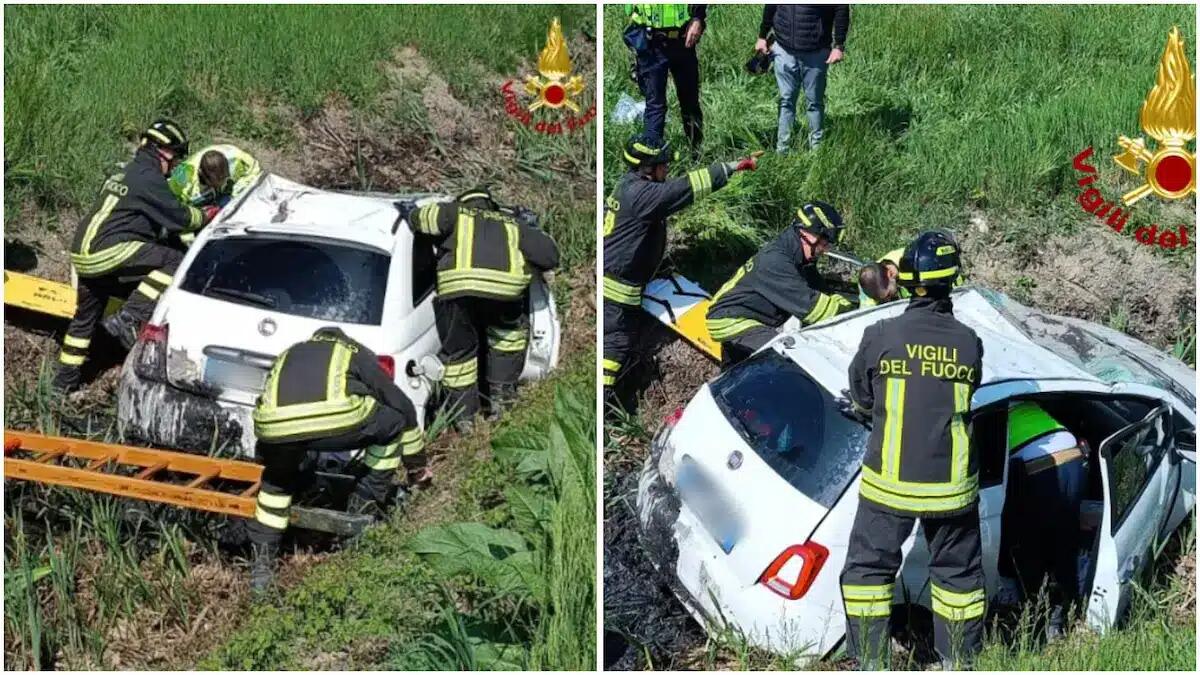 Perde il controllo dell'auto e finisce nel canale: ferita una giovane rimasta intrappolata nel veicolo - 