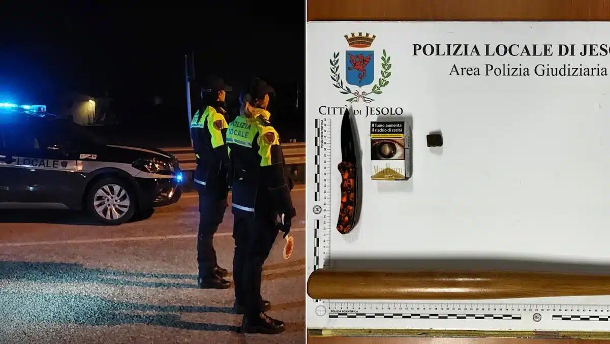 In auto con hashish, una mazza da baseball e un serramanico: denunciati due giovani - 