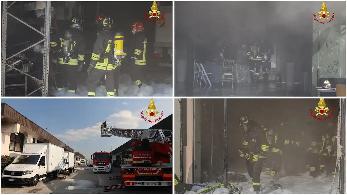 Paura in un'azienda di catering, esplode una bombola di GPL durante un incendio - 