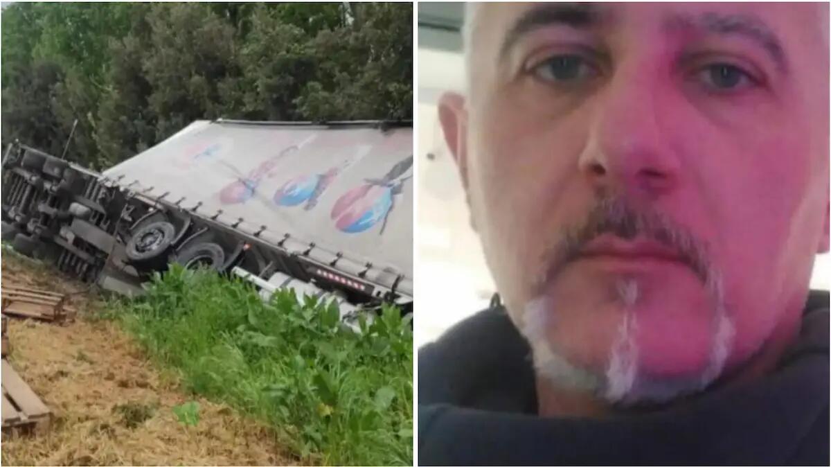 Schianto tra tir-furgone, entrambi finiscono ribaltati nel fossato: Paolo muore a 52 anni. Lascia una figlia. - 