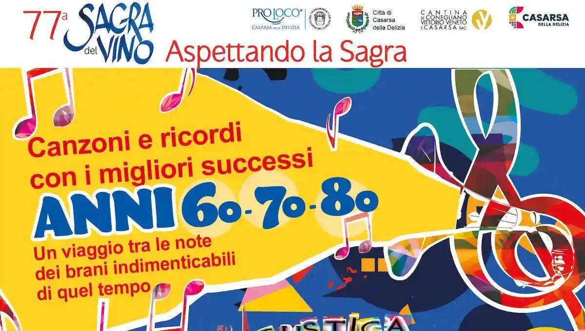 Casarsa del Friuli: “Canzoni e ricordi” il 11 aprile con musica anni 60-70-80 - 