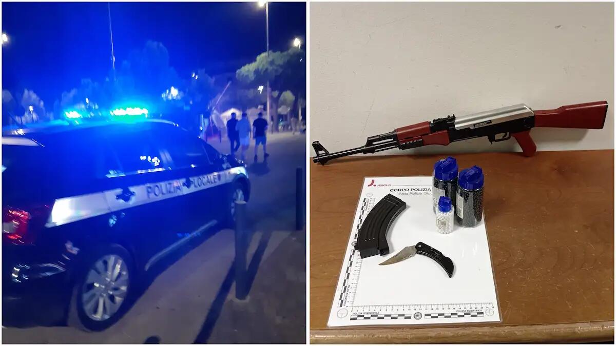 Intervento della polizia nelle zone rosse a Jesolo: allontanati e denunciati quattro giovani armati - 