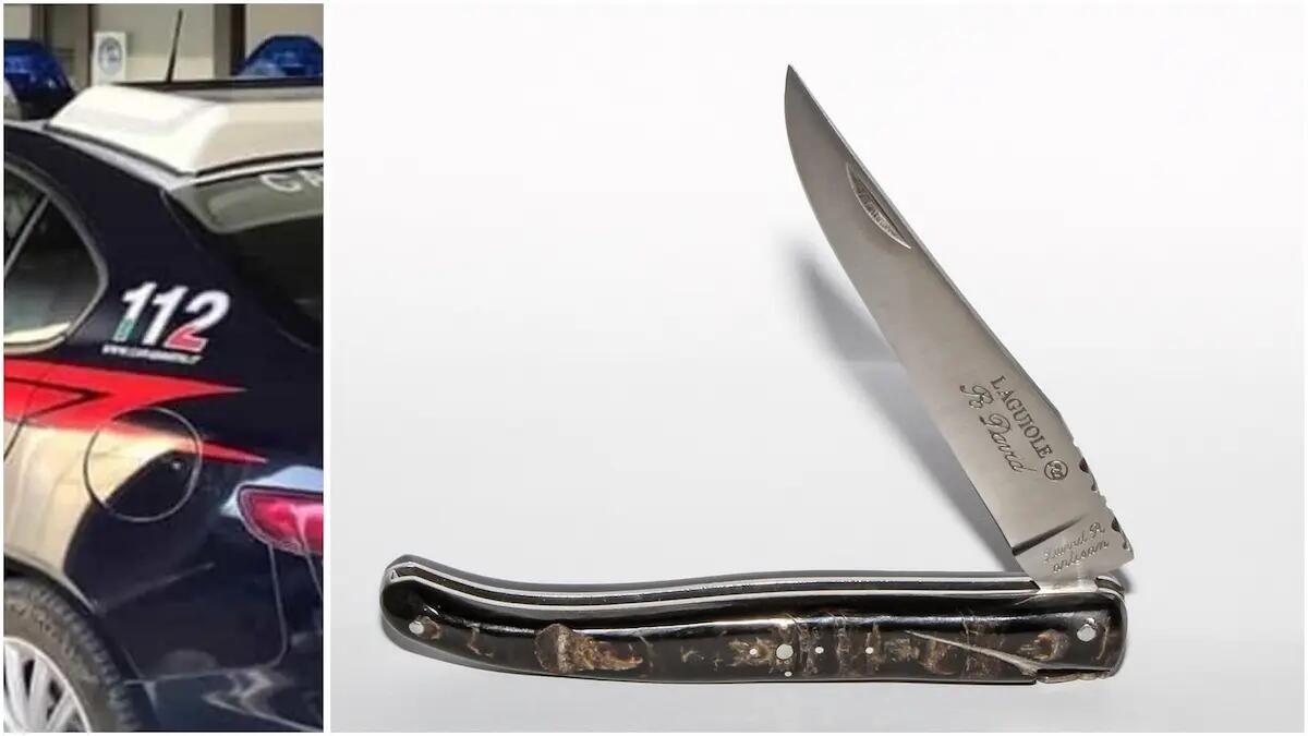 Si presenta al triage del pronto soccorso con coltello a serramanico e bastone telescopico: denunciato -