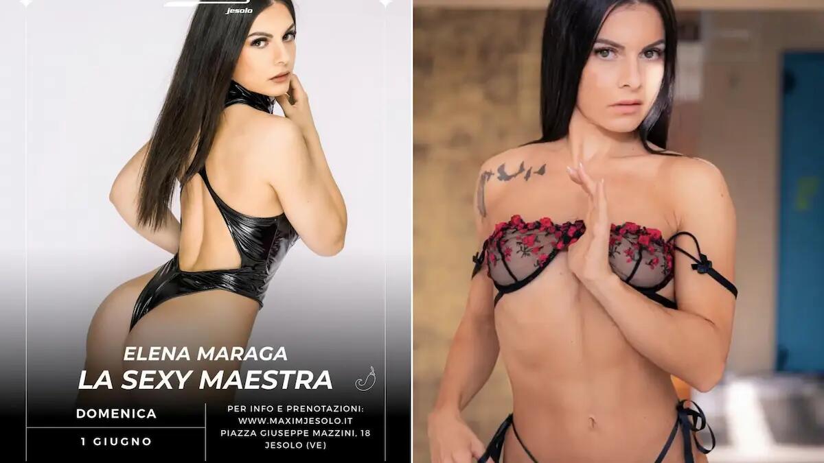 Dall'asilo parrocchiale ai locali notturni: la sexy maestra Elena Maraga fa il suo debutto a Jesolo - 