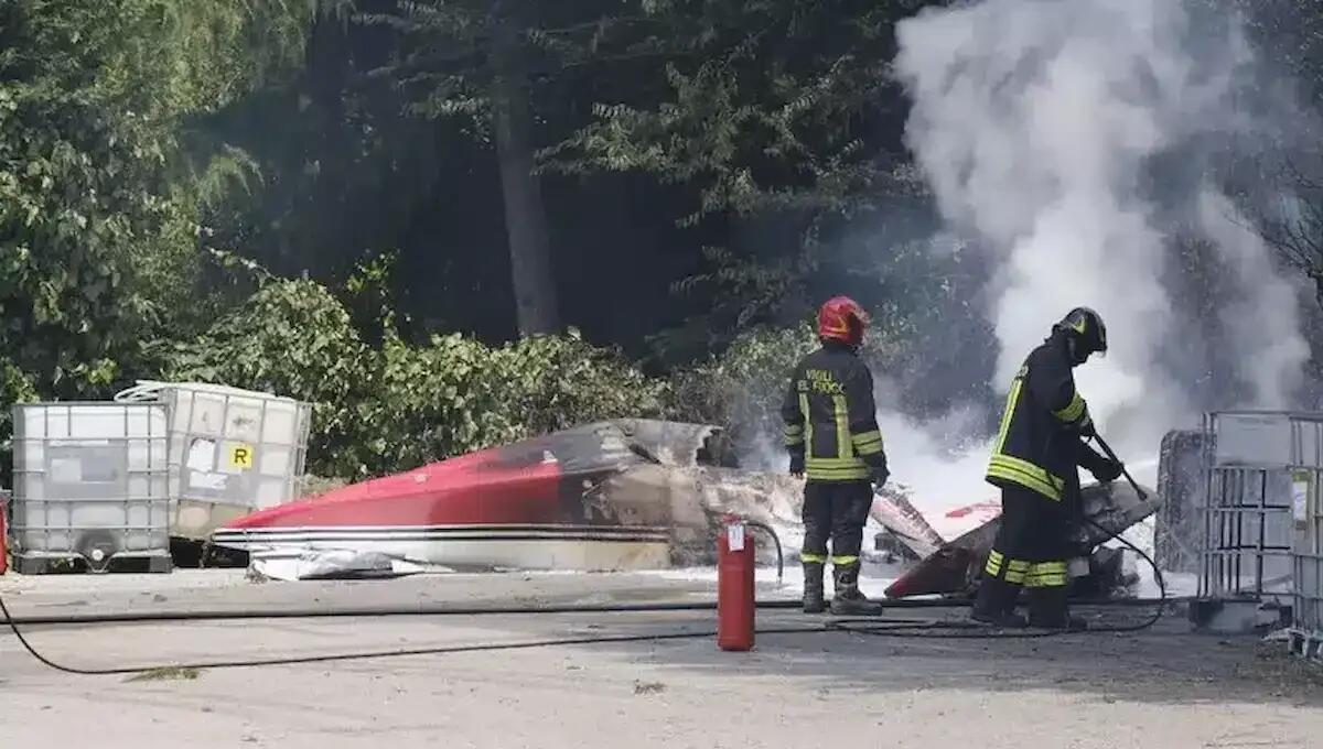 Aereo da turismo rovina al suolo durante l'atterraggio:  due feriti gravi - 