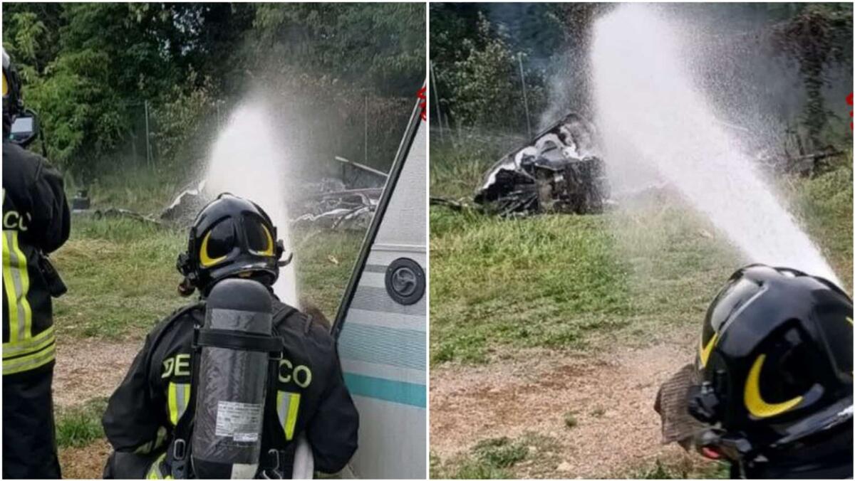 Incendio ad Aviano, roulotte avvolta dalle fiamme - 