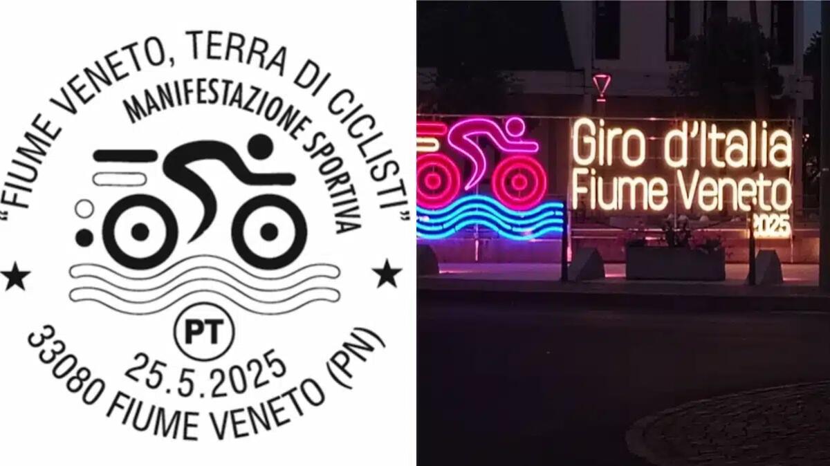 Giro d'Italia 2025: annullo filatelico unico a Fiume Veneto per la 15ª tappa - 