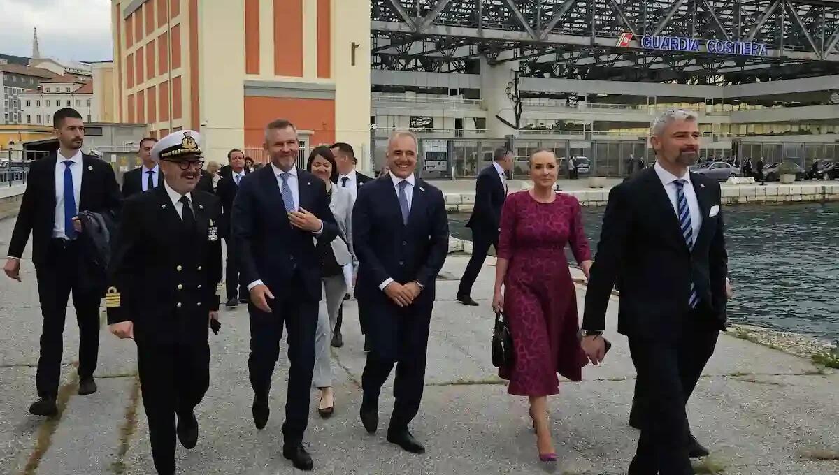 Porto di Trieste: accolto il Presidente slovacco Pellegrini in visita ufficiale - 