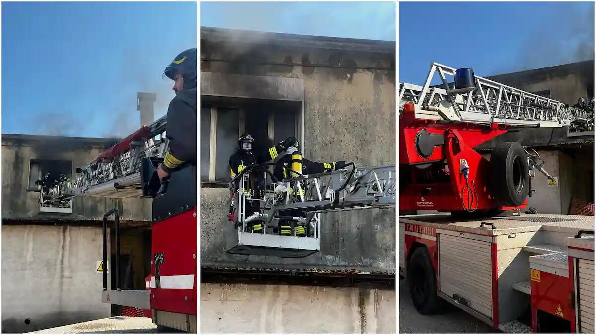 Fumo e fiamme in una casa abbandonata, rifugio di alcuni senzatetto: indagini in corso sulle cause - 