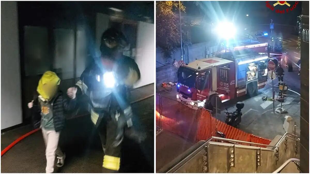 Materasso abbandonato nel vano scale genera un incendio: evacuate d'urgenza 30 persone - 