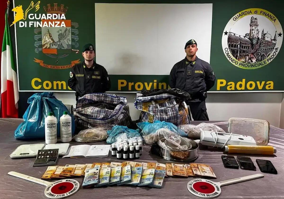 Padova, scoperta raffineria di eroina: un arresto e 60 kg sequestrati - 