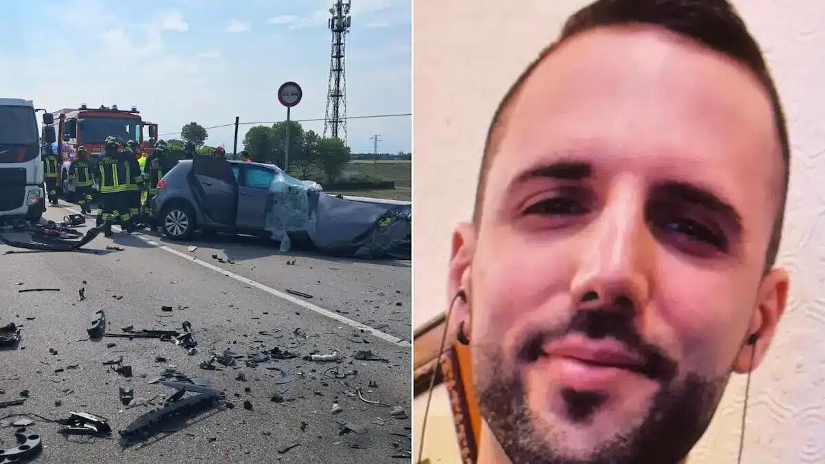 Scontro tra camion e auto: addio a Matteo Marcato, il papà 34enne morto sul colpo - 