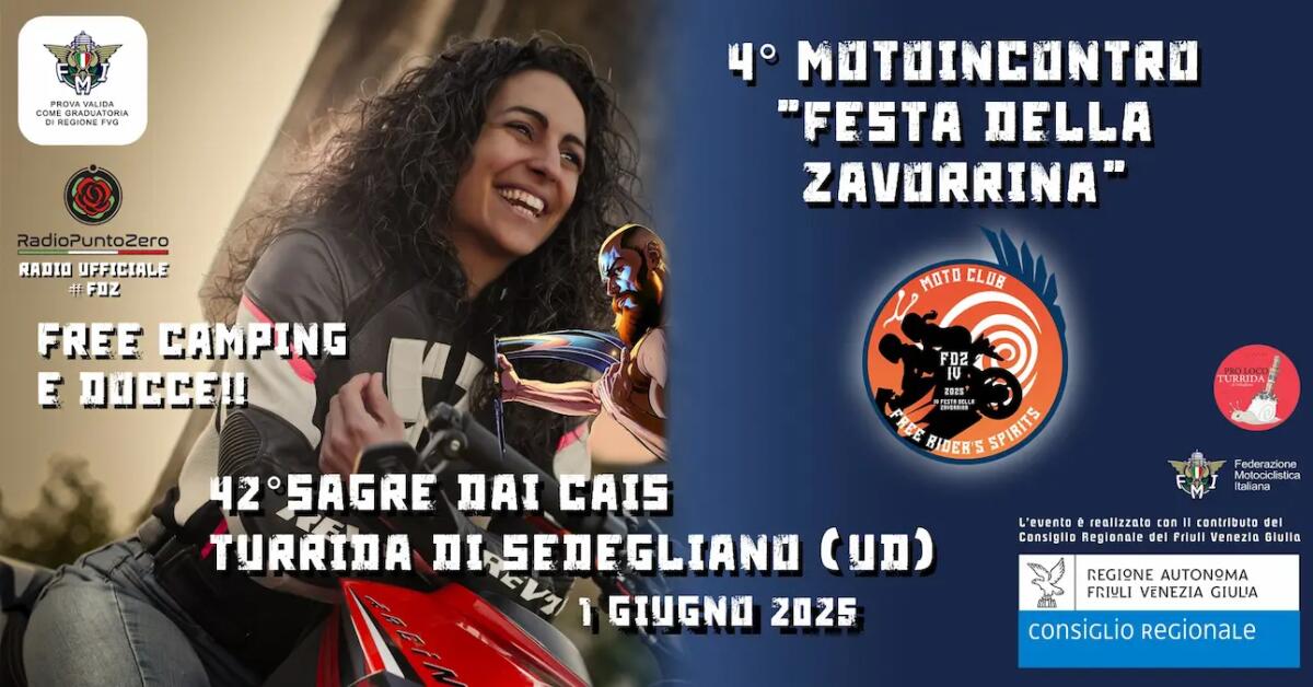 Torna il Motoincontro "Festa della Zavorrina" nel cuore della tradizionale Sagre dai Cais - 