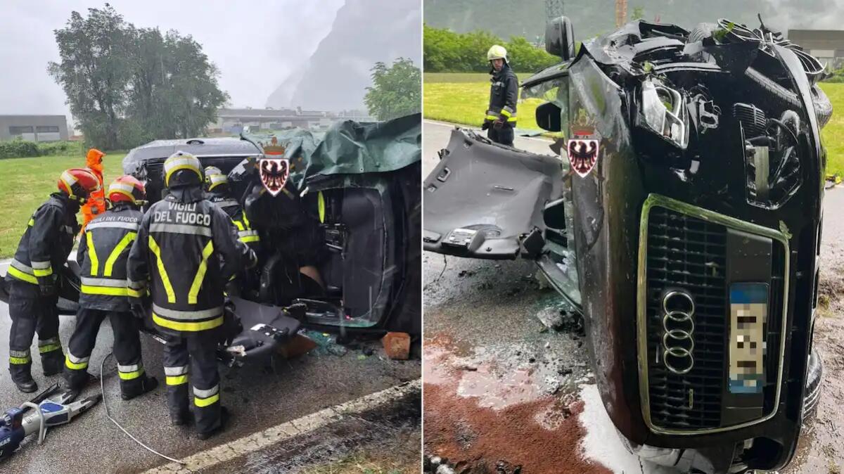 Auto fuori controllo si ribalta: tre feriti, tra cui una ragazzina - 