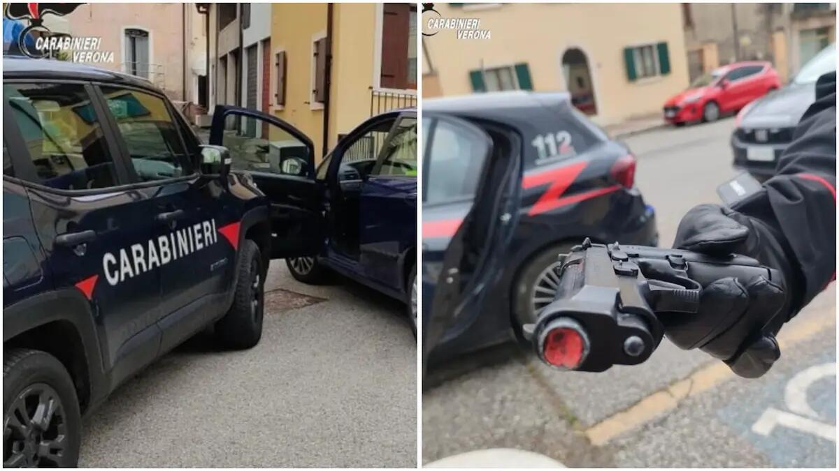 Cammina con una pistola finta nei pantaloni, poi si dà alla fuga: 25enne prende a pugni e calci i carabinieri - 
