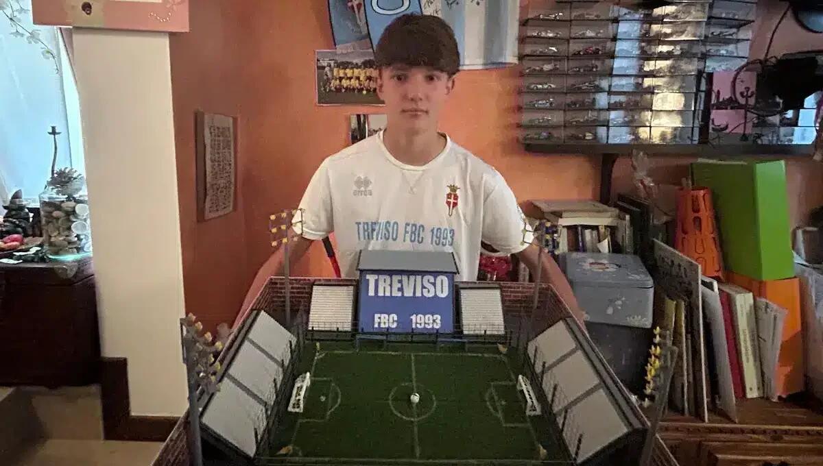 Nicolò Vanin racconta il Treviso Calcio e lo Stadio Tenni nella sua tesina di terza media - 
