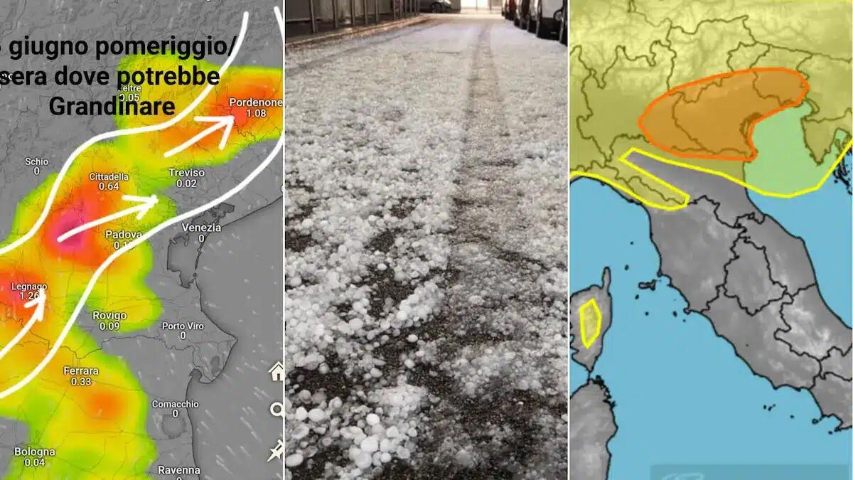 Forti temporali in arrivo tra Veneto e Friuli: scatta l’allerta per grandine e nubifragi - 