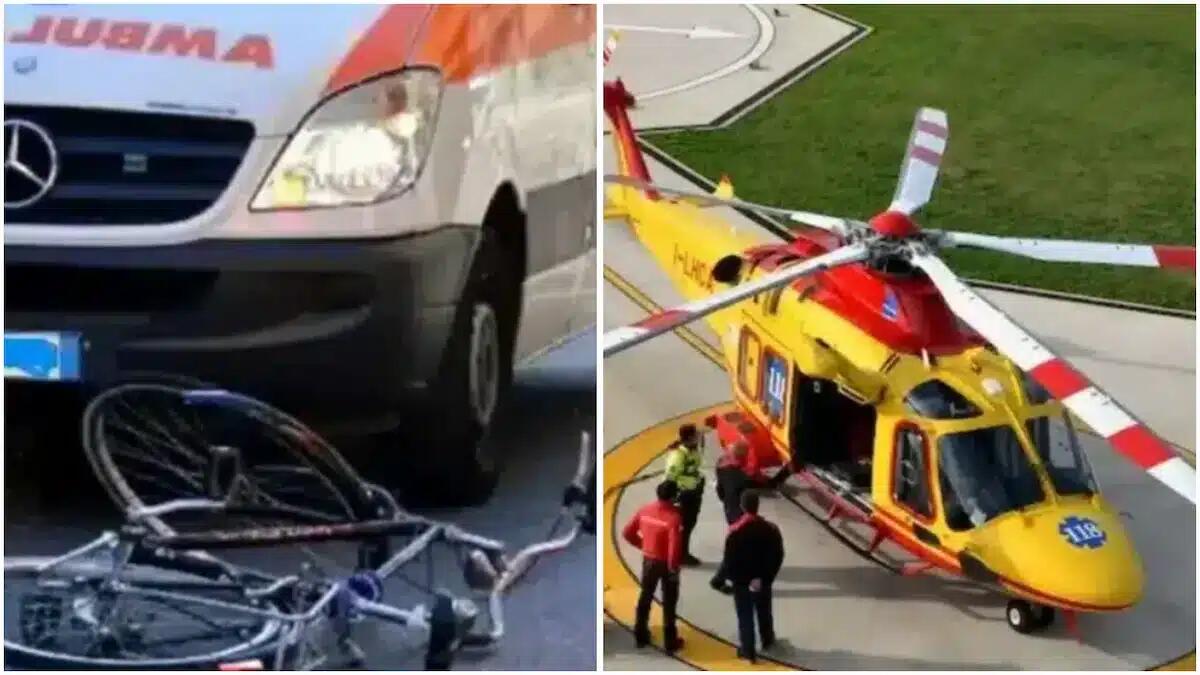 14enne in bici investito e sbalzato sull’asfalto: parabrezza sfondato, elitrasportato - 