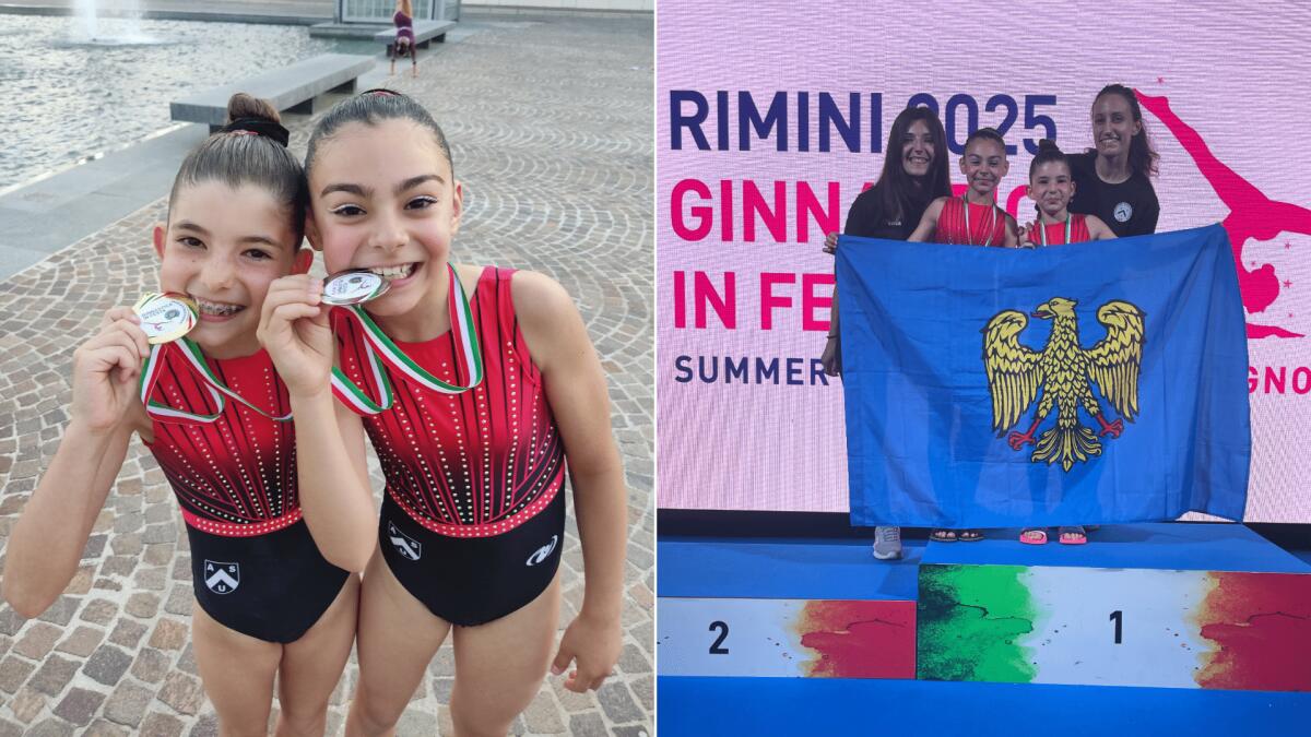 Ginnastica artistica: Amelia e Sofia, 10 anni e già sul podio nazionale. Il Friuli brilla a Rimini - 