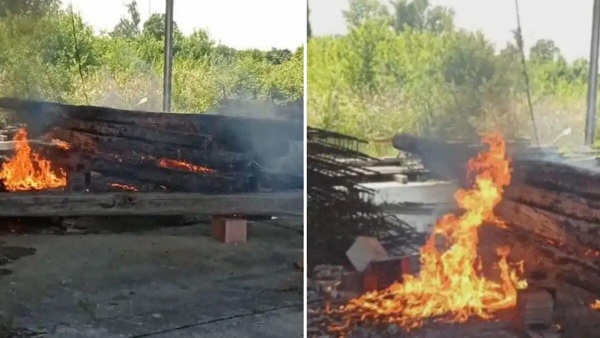 Brucia l'ex caserma Nadalutti a Premariacco: a fuoco le travi in legno del sottotetto - 