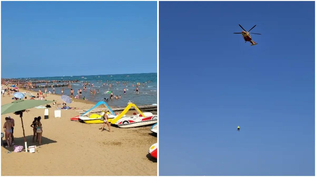 Paura in spiaggia, 25enne si accascia in acqua: portato a riva e rianimato, interviene l’elisoccorso - 