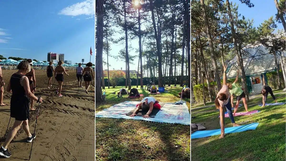 Yoga, Nordic Walking, Forest Bathing e Camminata Metabolica: ecco le attività gratuite a Lignano Pineta - 