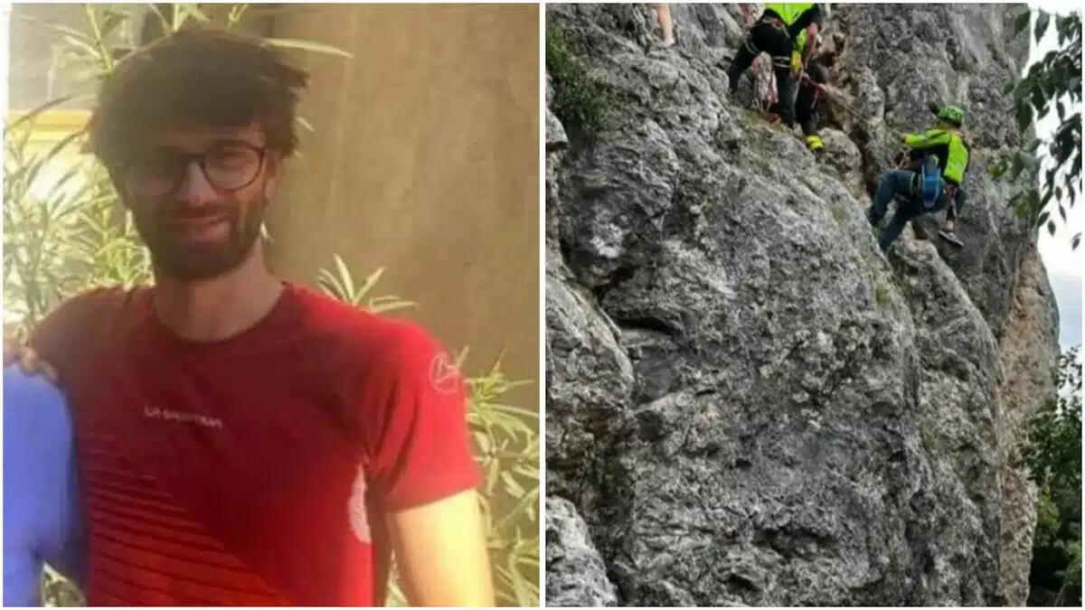 Precipita per 60 metri durante un’arrampicata: il professore Simone Navarini muore a 29 anni - 
