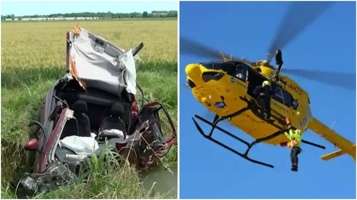 Terribile frontale tra due auto, entrambe finiscono nel fossato: morto un 22enne, donna operata d'urgenza - 