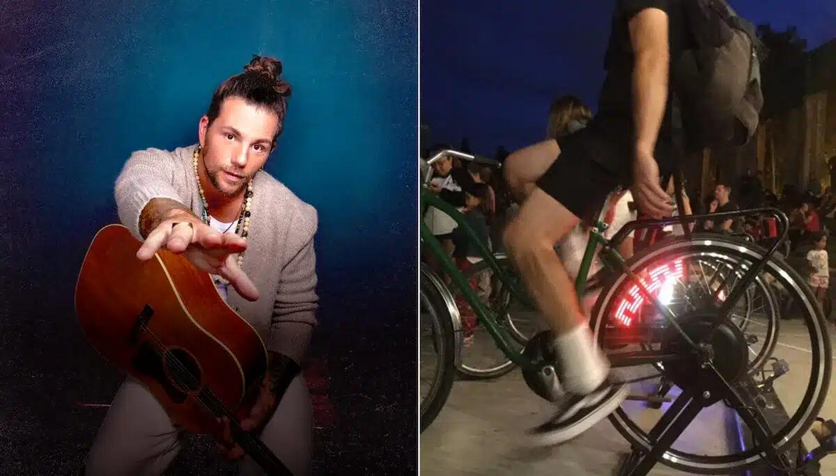 Grado Green Live ritorna con la "combo" Enrico Nigiotti-bici per produrre energia - 