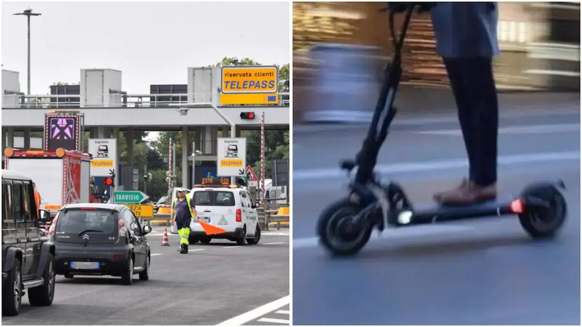 Entra in A4 con il monopattino, il giovane: "Devo andare a Trieste per lavoro" - 
