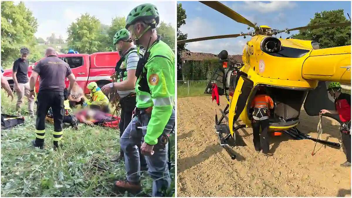 97enne scivola in una scarpata, recuperato in elicottero: salvato in extremis - 