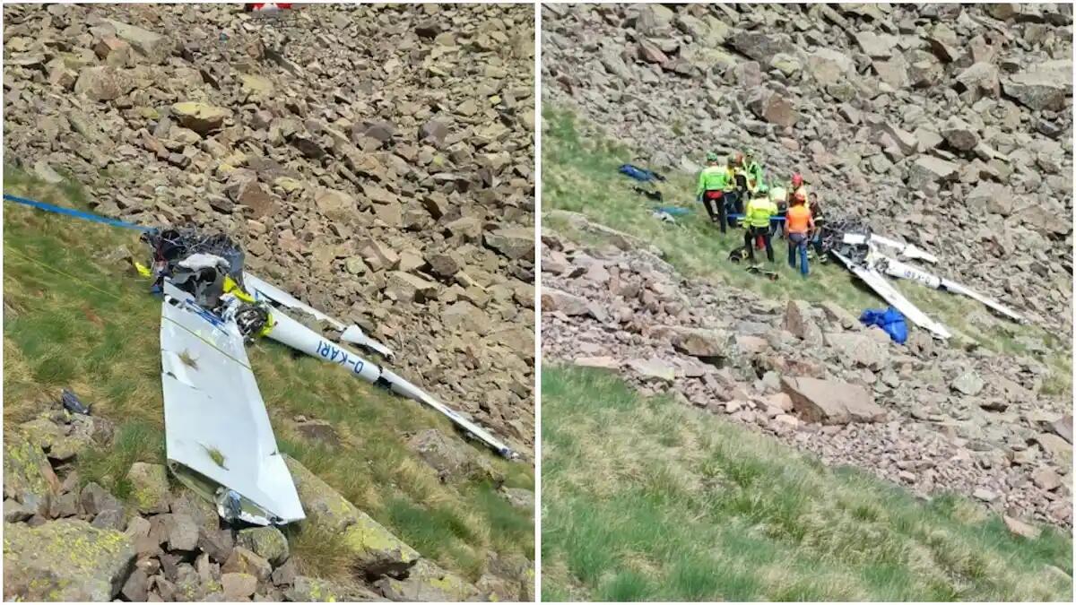 Aliante precipita e si schianta sulla montagna: morte le persone a bordo. Le immagini della tragedia. - 