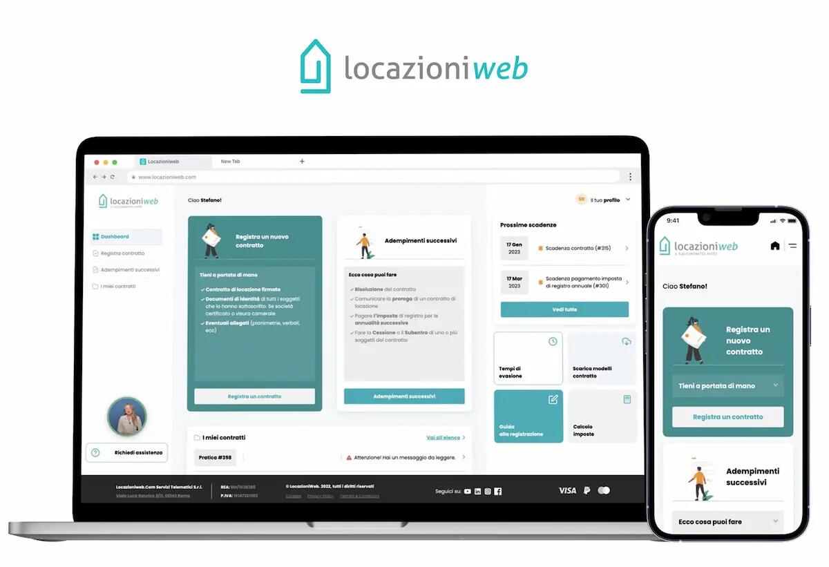 LocazioniWeb: la piattaforma digitale che semplifica la registrazione dei contratti di locazione, per privati e professionisti -
