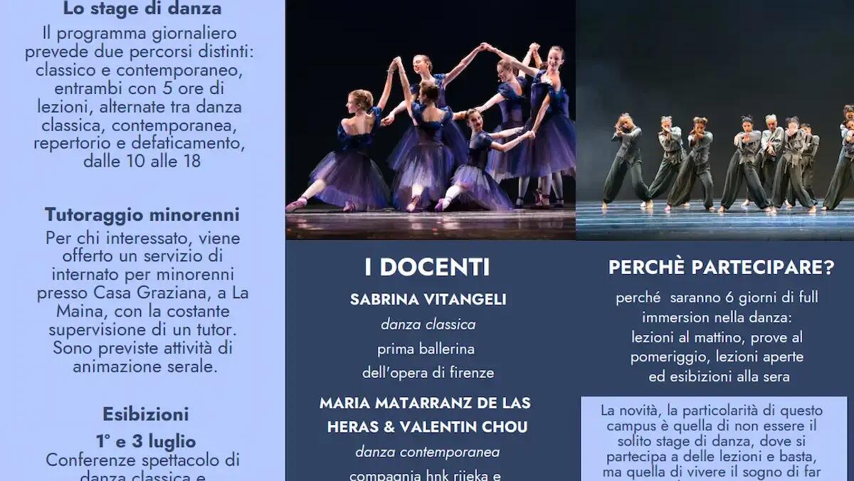 Campus danza a Sauris di Sotto: formazione e spettacoli su danza classica e modern - 