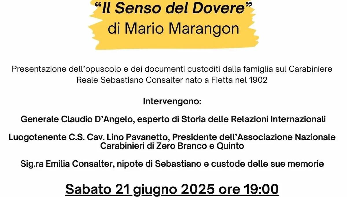 Pieve del Grappa ricorda Sebastiano Consalter, giovane Carabiniere ucciso in servizio nel 1923 -