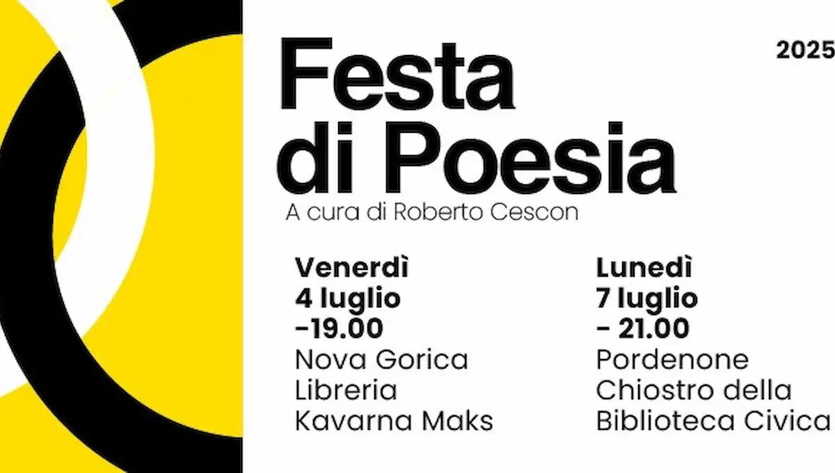 Pordenone accende l’estate con la Festa di Poesia nel Chiostro: appuntamento domani, 7 luglio - 