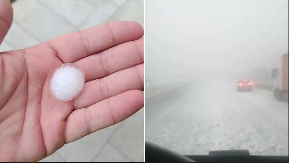 Ancora grandine e temporali in Friuli: strade imbiancate nella Bassa friulana | VIDEO -