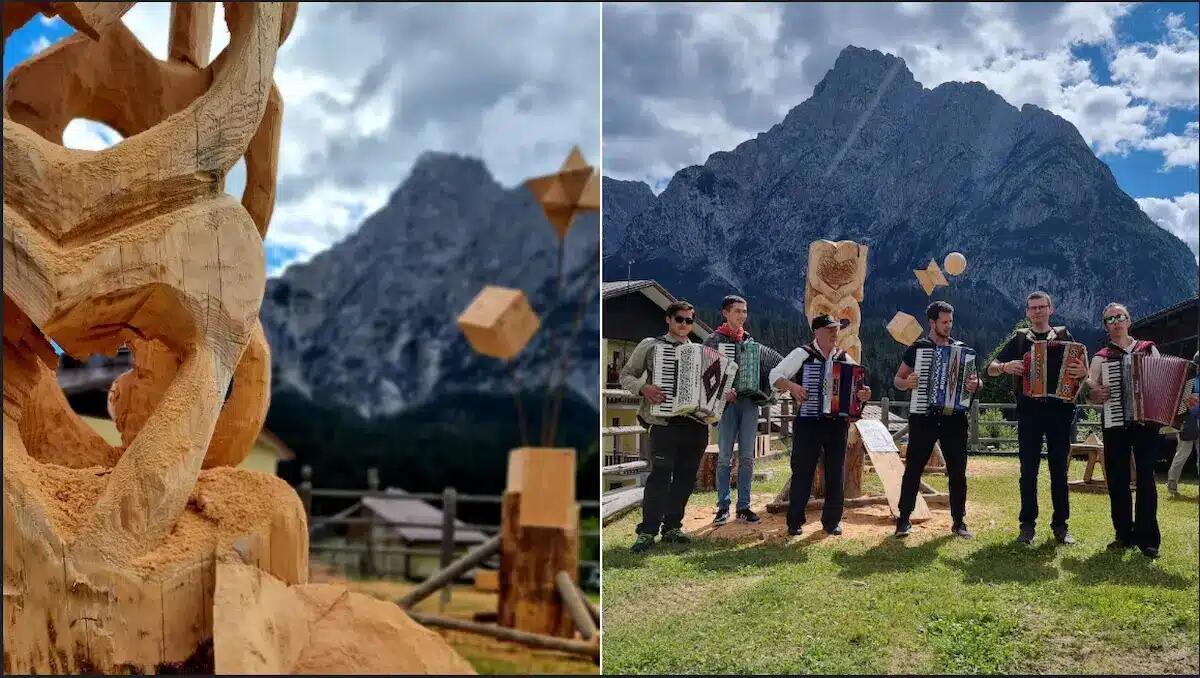 Sappada ospita il simposio di scultura “Panchine Artistiche” - 