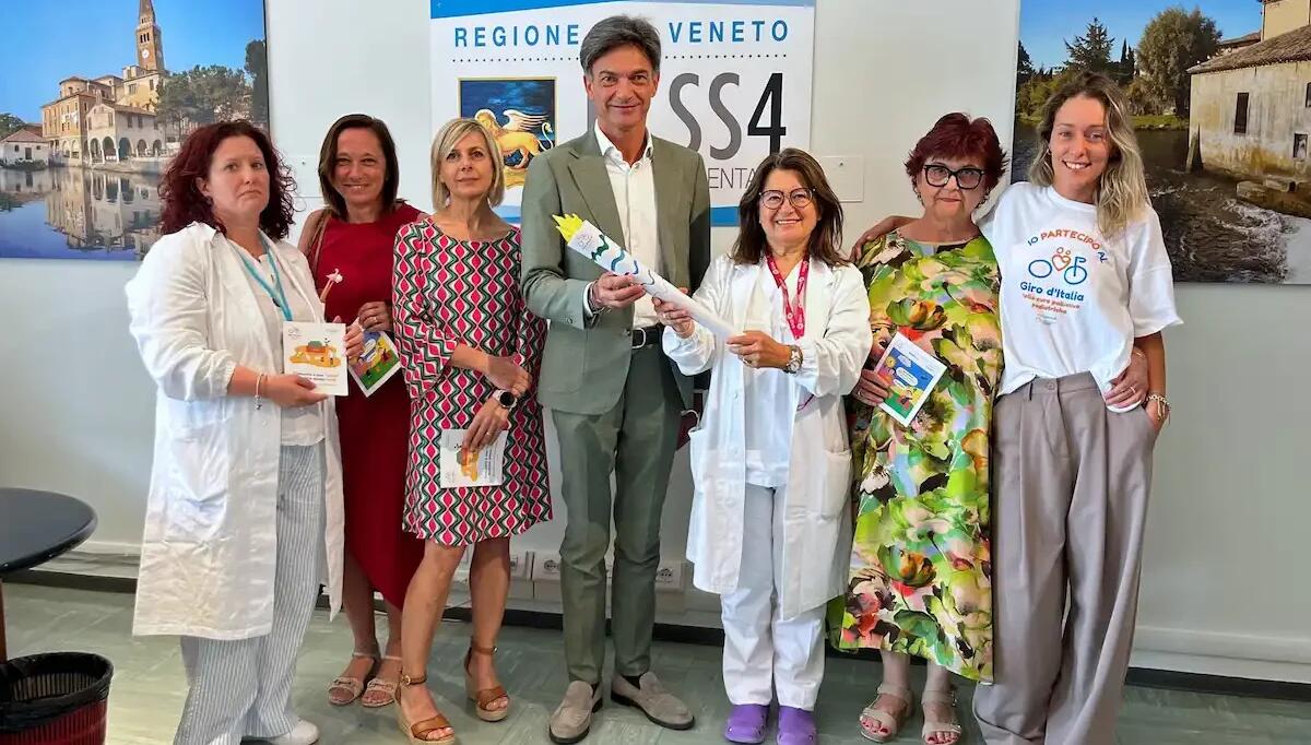 Ulss 4 di Portogruaro: consegnata la Fiaccola del Giro d'Italia delle Cure Palliative Pediatriche - 