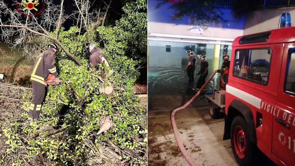 Provincia di Treviso flagellata dal maltempo: Crevada e Meschio esondati. Allagamenti e danni - 