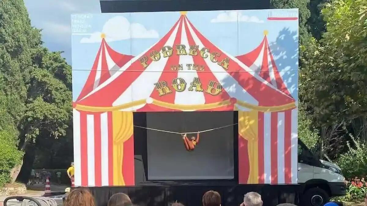 Spettacolo di marionette con Vittorio Podrecca al Parco di Rubignacco - 