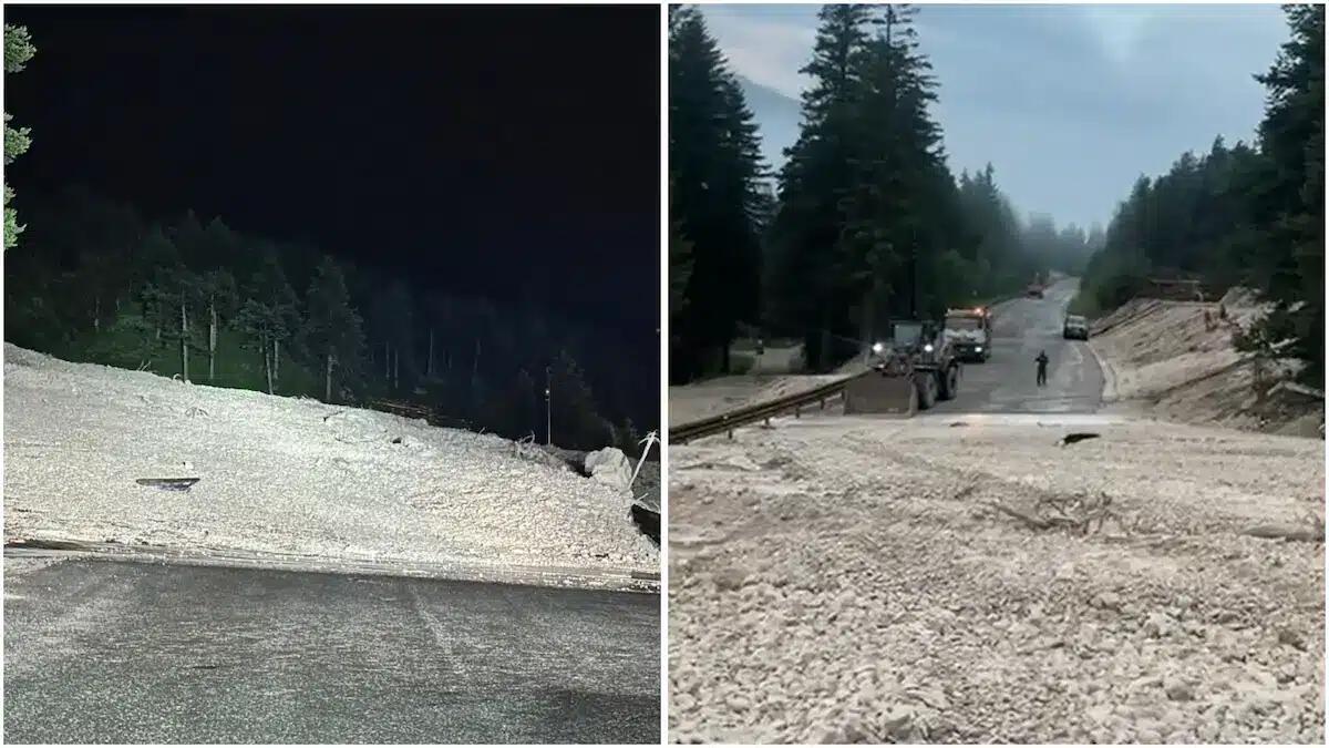 Ancora una frana a San Vito di Cadore: strada chiusa verso Cortina. Tutte le deviazioni e le immagini. - 