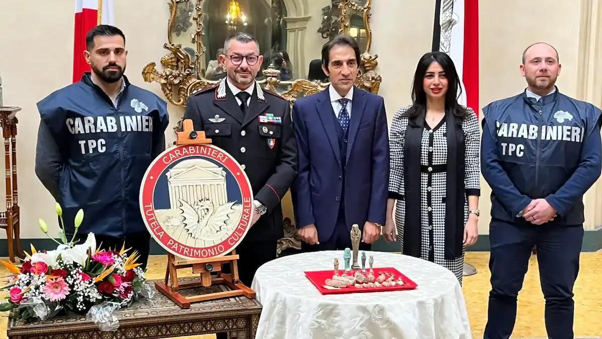 Carabinieri TPC di Udine restituiscono antichi reperti archeologici alle Ambasciate degli Stati proprietari -