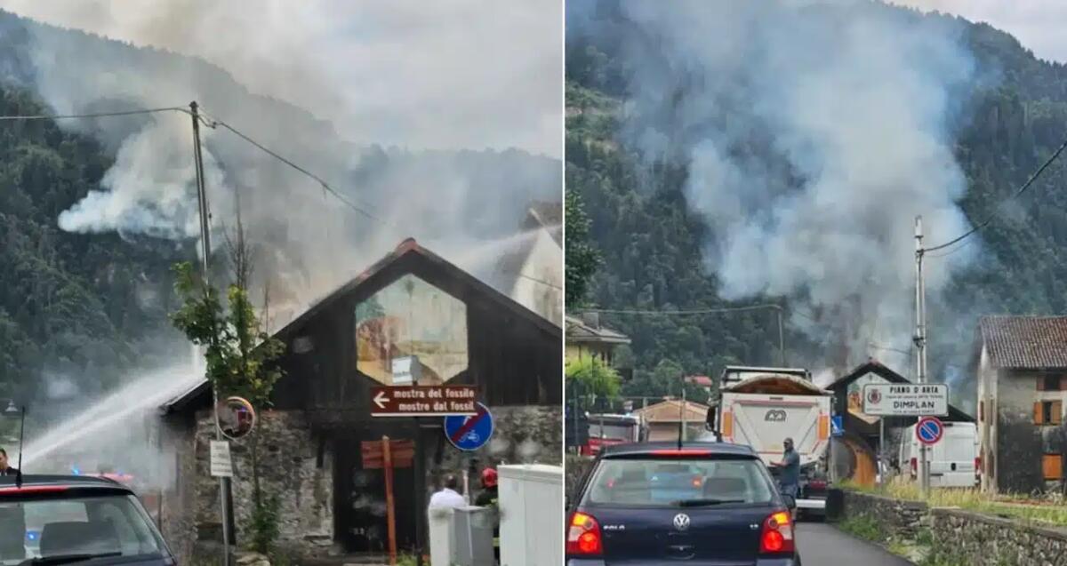 A fuoco uno stavolo che ospitava molte arnie: bruciano alveari e scorte di miele ad Arta Terme - 