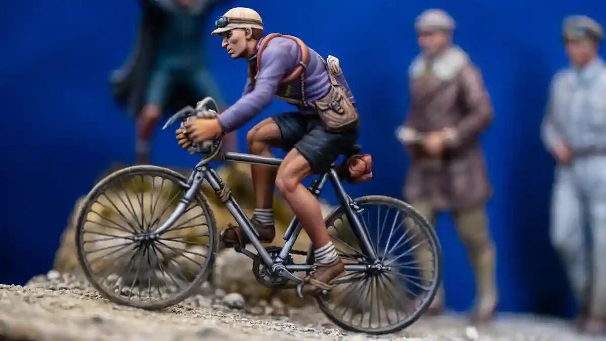Miniatura di Ottavio Bottecchia premiata a Versailles alla World Model Expo - 