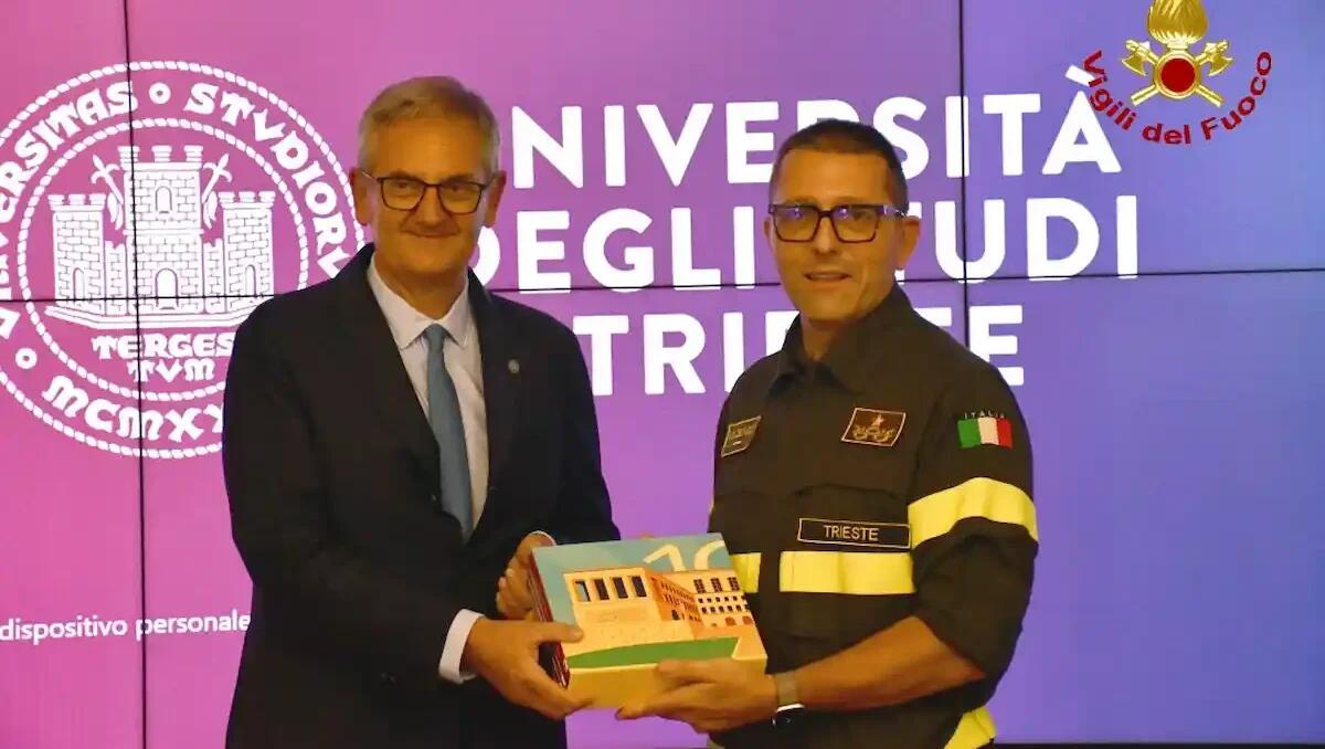 Università di Trieste e Vigili del Fuoco, accordo triennale per corsi antincendio e primo soccorso -