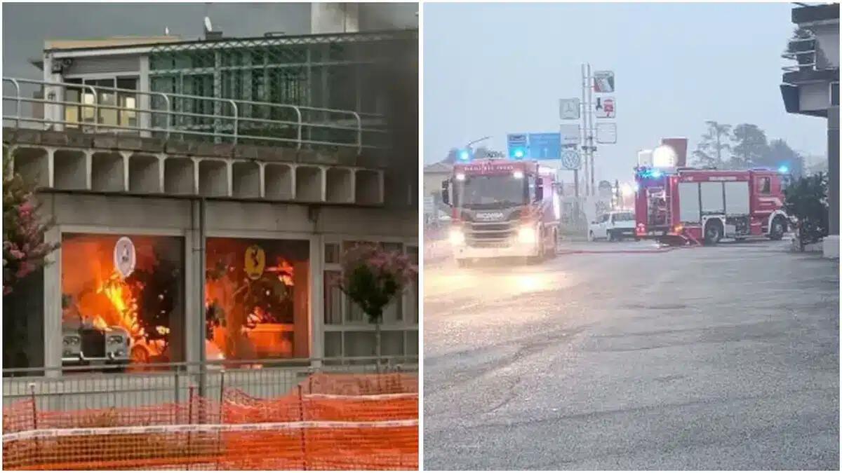 Danni ingenti al Garage Venezia: coinvolta anche una Rolls Royce. Oltre 5 ore di intervento: le immagini. - 