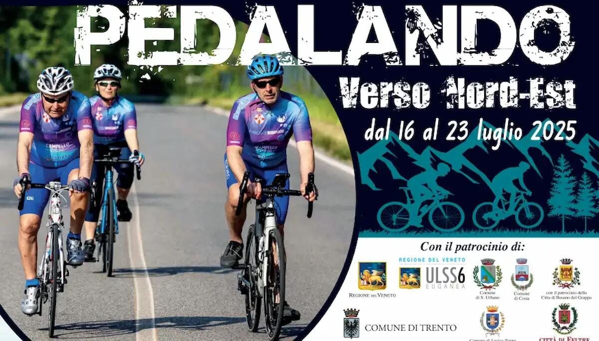 A Pordenone la tappa friulana di "Pedalando verso Nord Est": la staffetta ciclistica contro il Parkinson -