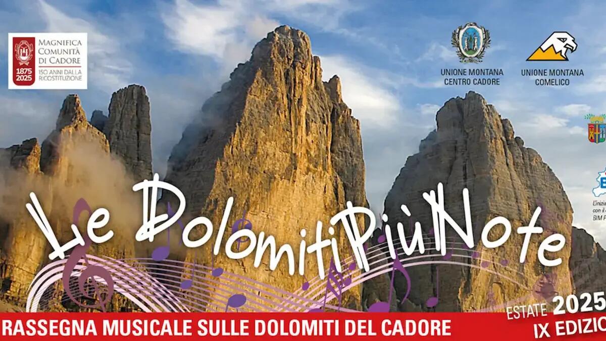 Le Dolomiti più Note 2025: la grande musica sale in quota tra le cime più spettacolari d'Italia - 