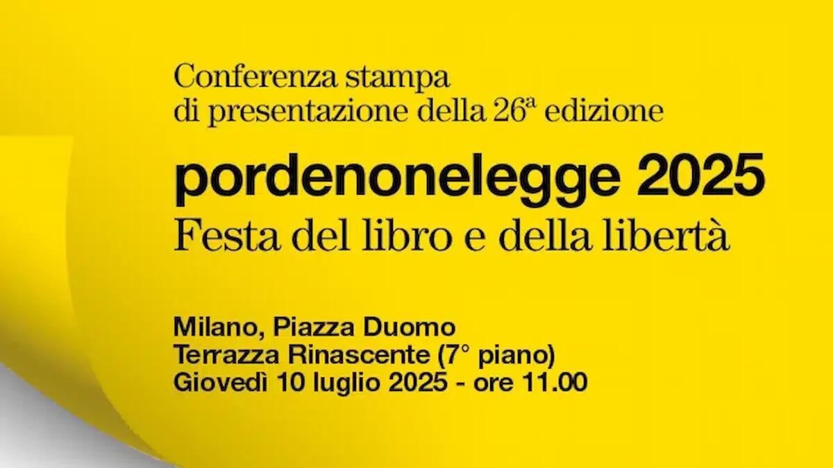 Presenta al 7° piano della Rinascente la 26ª edizione di Pordenonelegge: il 10 luglio -